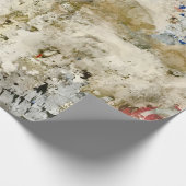 茶色と赤の壁紙 ラッピングペーパー (角)