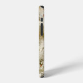 茶色と赤の壁紙 iPhoneケース (左側面)