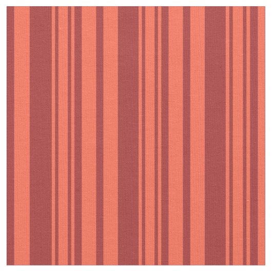 茶色と赤の色のパタストライプのーン ファブリック (クローズアップ)