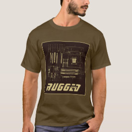 茶色と金ゴールドの堅牢なギークマザーボード技術 Tシャツ
