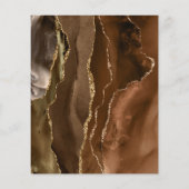 茶色と金ゴールドの香り高いチラシ チラシ (裏面)