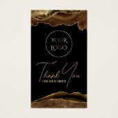 茶色と金ゴールドのagateパッケージの挿入 (正面)