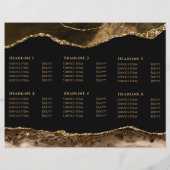 茶色と金ゴールドのagateパンフレット (裏面)