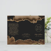 茶色と金ゴールドのagateパンフレット (スタンド正面)