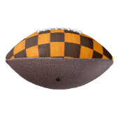 茶色と金ゴールドチェックのパターン、 アメリカンフットボール (回転270)