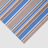茶色と青のストライプ 薄葉紙 (詳細)