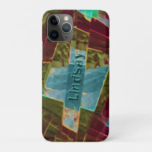 茶色と青の斑点のある彫刻されたワックス