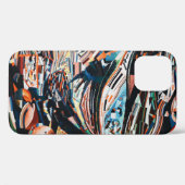 茶色と青の木製ボートの積み重ね Case-Mate iPhoneケース (裏面 (横))