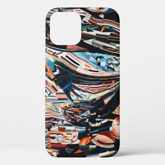 茶色と青の木製ボートの積み重ね Case-Mate iPhoneケース (裏面)