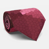 茶色と黄色のモザイク ネクタイ (ロール)