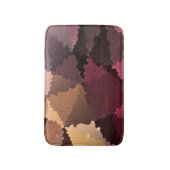 茶色と黄色のモザイク バスマット (正面縦)