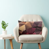 茶色と黄色のモザイク ランバークッション (椅子)