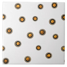 茶色と黄色の円