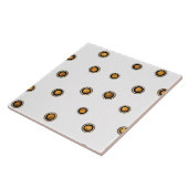 茶色と黄色の円 タイル (側面)