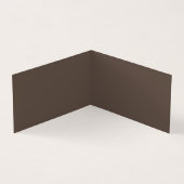茶色と黄色の引用文文字デザイン小 名刺 (内部)