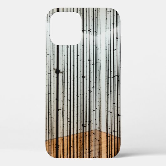 茶色と黒のイラストレーション Case-Mate iPhoneケース (裏面)