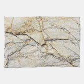茶色と黒のテクスチャ加工が可能な石 キッチンタオル (横)