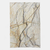 茶色と黒のテクスチャ加工が可能な石 キッチンタオル (縦)