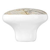 茶色と黒のテクスチャ加工が可能な石 セラミックノブ (側面)