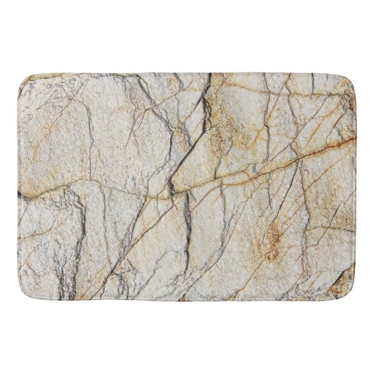 茶色と黒のテクスチャ加工が可能な石 バスマット (正面)