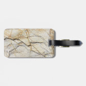 茶色と黒のテクスチャ加工が可能な石 ラゲッジタグ (裏面横)