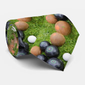 茶色と黒のヴィンテージの芝生の鉢 ネクタイ (ロール)