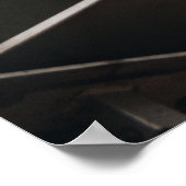 茶色と黒の壁の装飾 ポスター (角)