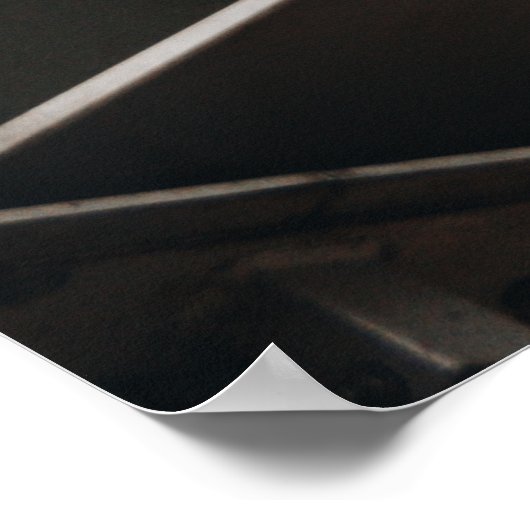 茶色と黒の壁の装飾 ポスター (角)