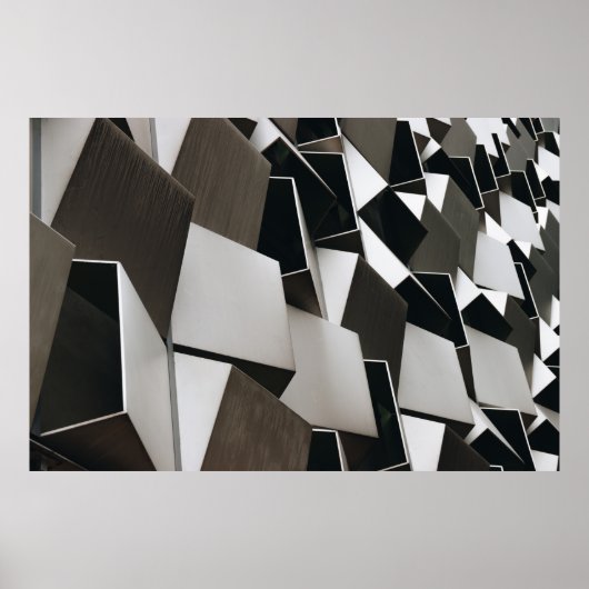 茶色と黒の壁の装飾 ポスター (正面)