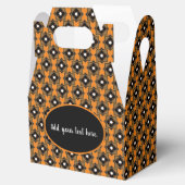 茶色と黒の幾何学模様の優先ボックス フェイバーボックス (オープン)