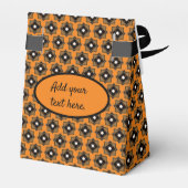 茶色と黒の幾何学模様の優先ボックス フェイバーボックス (裏面サイド)