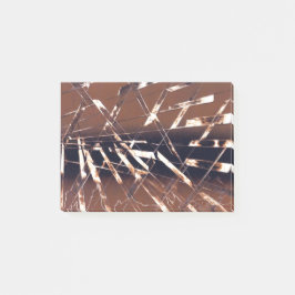 茶色と黒の幾何学的抽象芸術 ポストイット