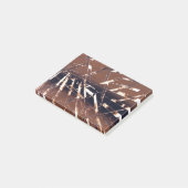 茶色と黒の幾何学的抽象芸術 ポストイット (アングル)