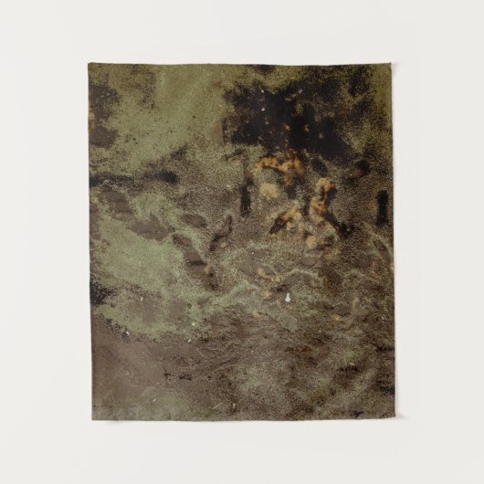 茶色と黒の抽象芸術絵画の タペストリー (正面)