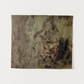 茶色と黒の抽象芸術絵画の タペストリー (正面(横))