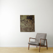 茶色と黒の抽象芸術絵画の タペストリー (インサイチュ)