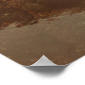 茶色と黒の抽象芸術絵画の ポスター (角)