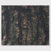 茶色と黒の木の幹 ラッピングペーパー (フラット)