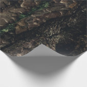 茶色と黒の木の幹 ラッピングペーパー (角)