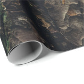 茶色と黒の木の幹 ラッピングペーパー (ロールコーナー)