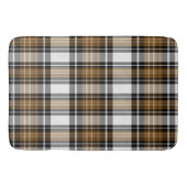 茶色と黒の格子縞 バスマット (正面)