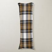 茶色と黒の格子縞 ボディピロー (正面縦)