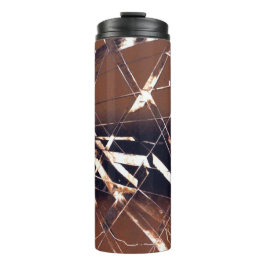 茶色と黒の角度付き抽象芸術 タンブラー