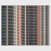茶色と黒の高層建物 ラッピングペーパー (フラット)