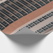 茶色と黒の高層建物 ラッピングペーパー (角)