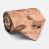 茶色と黒色パターンデザイン ネクタイ (ロール)