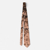 茶色と黒色パターンデザイン ネクタイ (裏面)