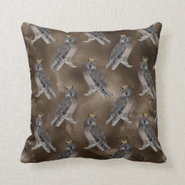 茶色にクローニンググレーフクロウ クッション