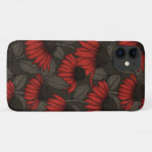 茶色に赤い円錐花序 Case-Mate iPhoneケース (裏面(横))