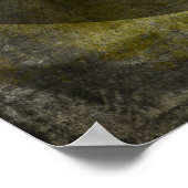 茶色のお気に入りの黒い黄色の上にあなたの引用文グランジ ポスター (角)